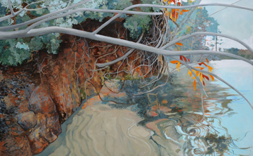 Mountain Island Lake Early Winter by Elizabeth Bradford at Les Yeux du Monde Art Gallery